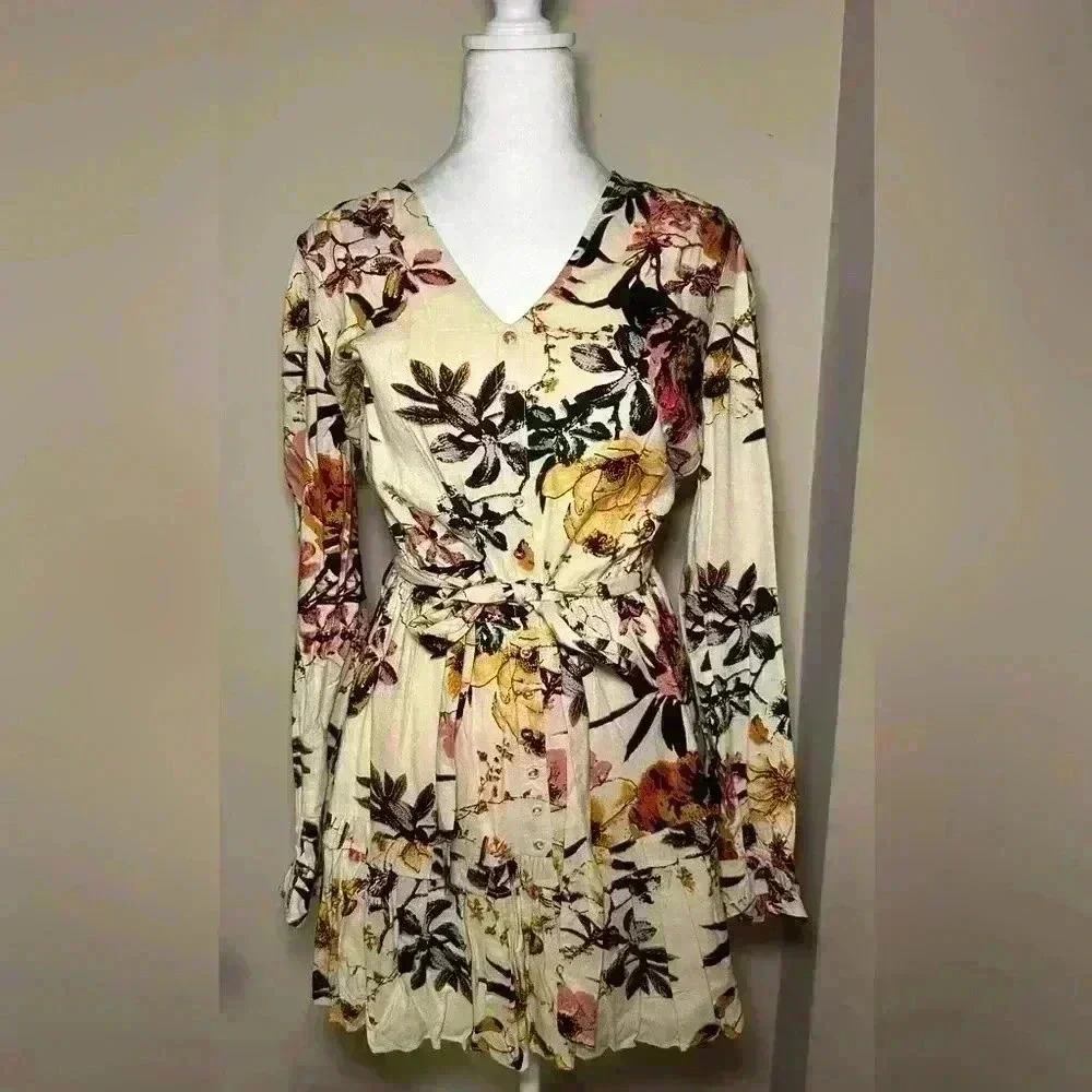 Walter Baker - Nevilla floral-print jacquard mini dress - Size L